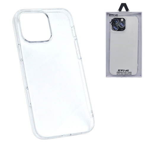 Чехол-крышка #35 kwi-ni (kwi-01) для iphone 14 pro max прозрачный