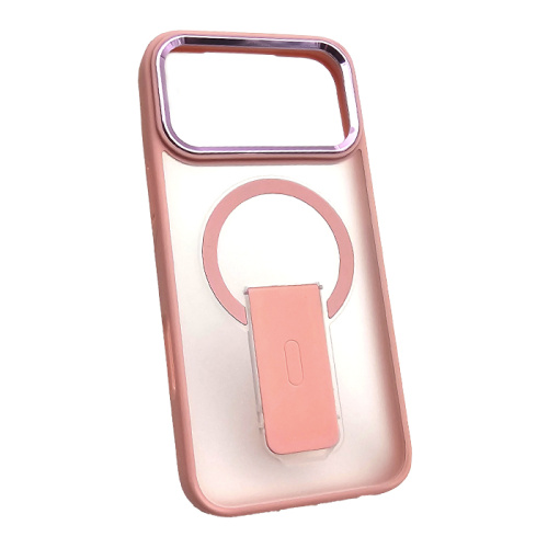 Чехол-крышка #40 с подставкой для iphone 17 pro розовая