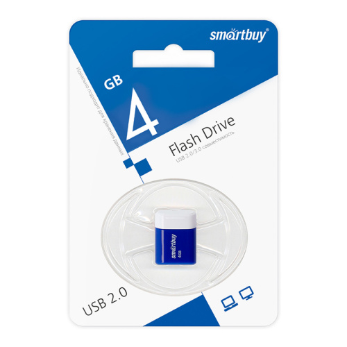 4gb usb smartbuy lara синяя