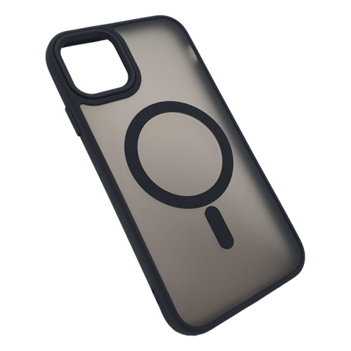 Чехол крышка magnetic collection mil-std для iphone 12/12 pro черный