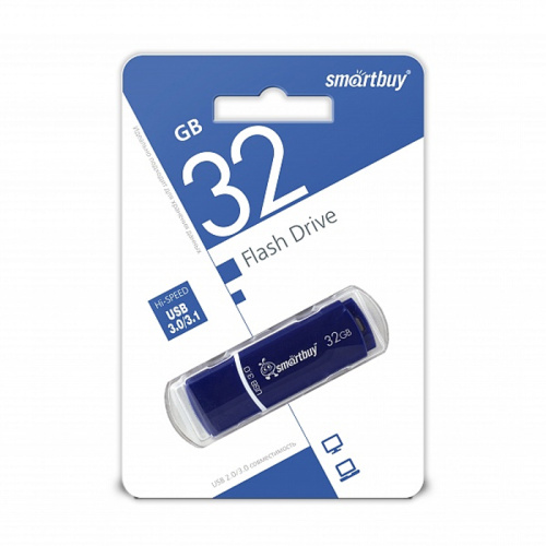 32gb (3.0) usb smartbuy crown синяя