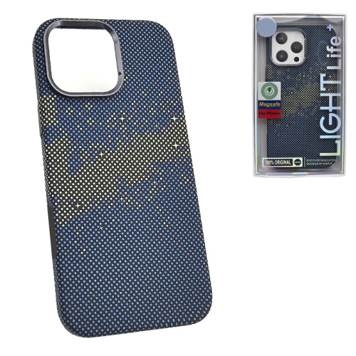 Чехол-крышка #47 light pixel star (magsafe) для iphone 15 pro max синий