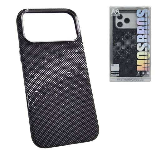 Чехол-крышка #36 mosbros (mag) stars для iphone 17 pro черно-белый (j278) 