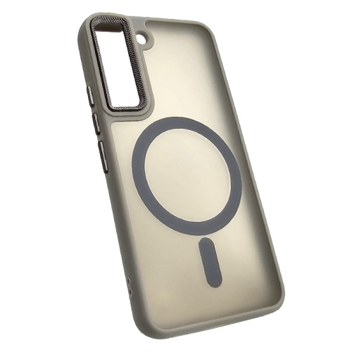 Чехол крышка magnetic collection mil-std для Samsung s22 серый