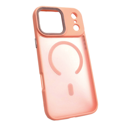 Чехол крышка magnetic collection mil-std для iphone 17 pro max розовый