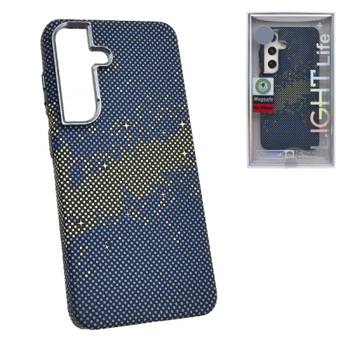 Чехол-крышка #47 light pixel star (magsafe) для Samsung s25 синий