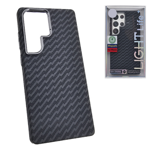 Чехол-крышка #47 light zig zag (magsafe) для Samsung s25 ultra черный