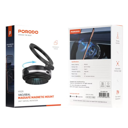 Держатель телефона porodo hs05 (pd-hsm05-bk ) magsafe черный