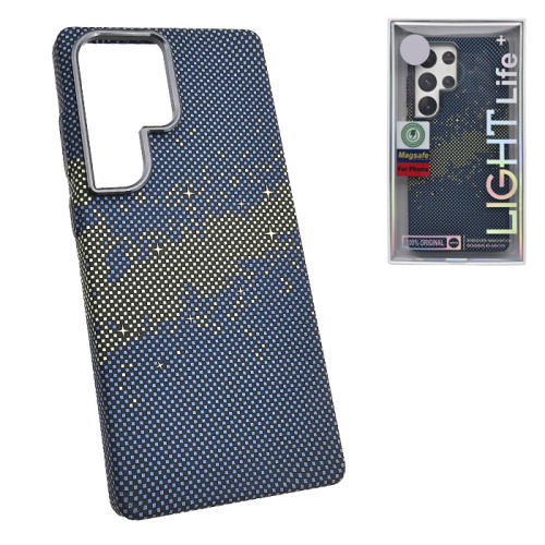 Чехол-крышка #47 light pixel star (magsafe) для Samsung s25 ultra синий