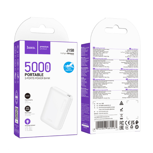Пзу hoco j158 5000mah (2a) белый