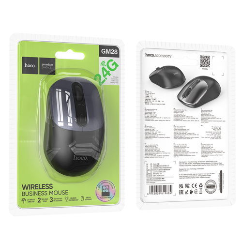 Мышь hoco gm28 беспроводная черная