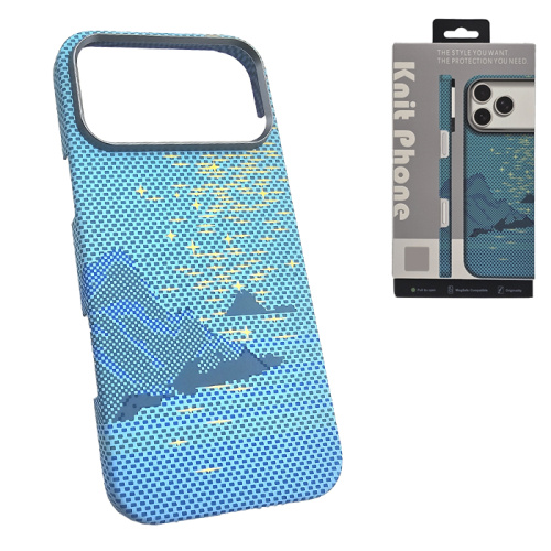 Чехол-крышка knit magsafe (box) для iphone 17 pro mount бирюзовый