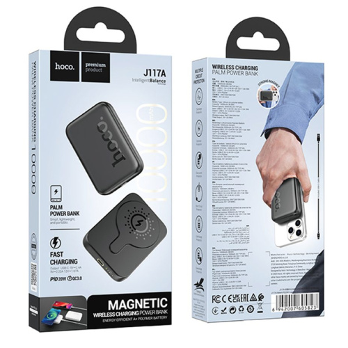 Пзу hoco j117a 10000mah (pd20w) черный