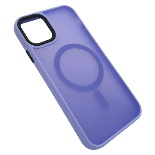 Чехол крышка magnetic collection mil-std для iphone 13/14 сиреневый