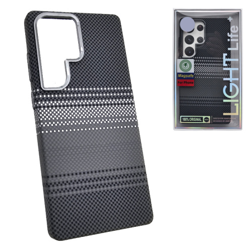 Чехол-крышка #47 light moonrise (magsafe) для Samsung s25 ultra черно-белый