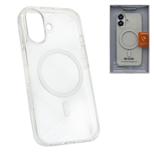 Чехол-крышка #48 glass (magsafe) для iphone 17 прозрачный