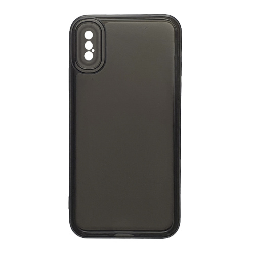 Чехол-силикон dark transparent для iphone x/xs черный