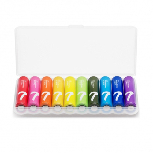 Батарейки xiaomi zi7-aaa rainbow colors (10 шт) mix (0311)