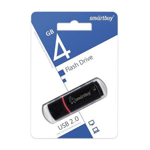 4gb usb smartbuy crown черная