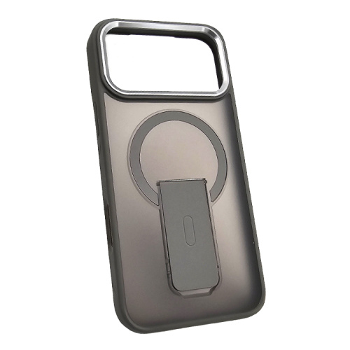 Чехол-крышка #40 с подставкой для iphone 17 pro серая