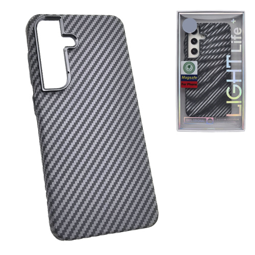 Чехол-крышка #47 light carbone (magsafe) для Samsung s25 серый