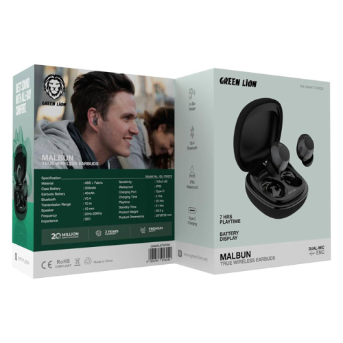Tws green lion malbun gl-tws72 черные