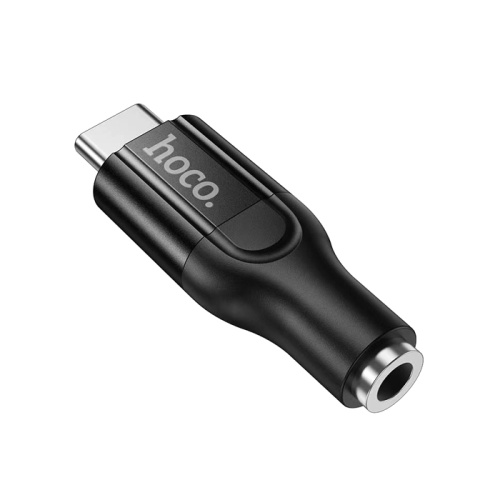 Переходник hoco upa35 type-c/aux3.5 черный