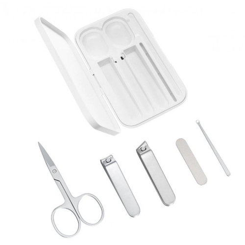 Маникюрный набор xiaomi mijia nail clipper five piece set белый (3804)