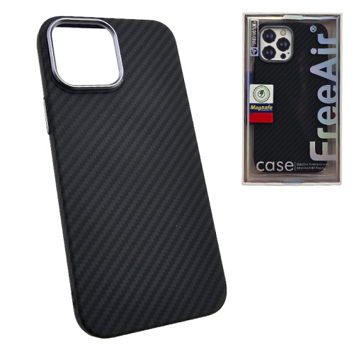 Чехол-крышка free air carbone (magsafe) для iphone 14 pro max черный