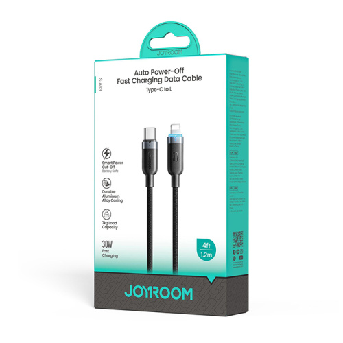 Кабель joyroom c/l s-a63 starway (30w/1.2m) черный