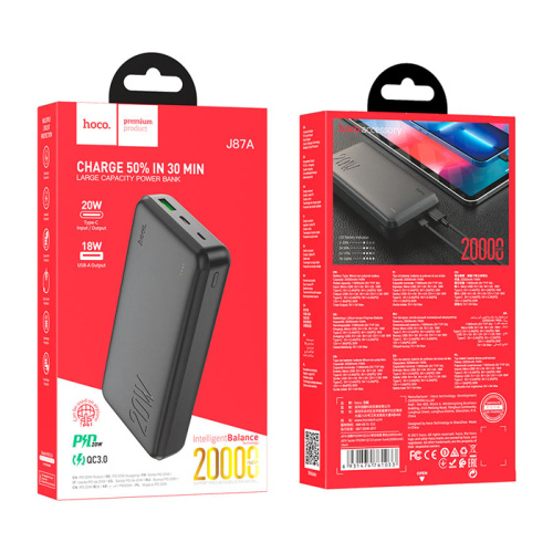 Пзу hoco j87a (20000mah) черный 