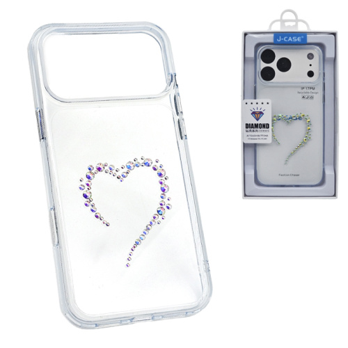 Чехол-крышка #67 j-case diamond iphone 17 pro max прозрачный