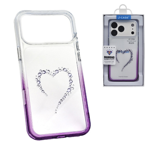 Чехол-крышка #67 j-case diamond iphone 17 pro фиолетовый