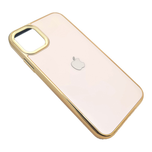 Чехол-силикон di матовый для iphone 13/14 золотой