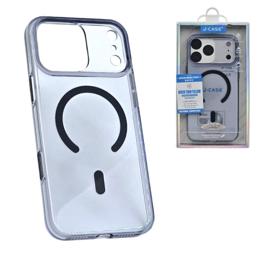 Чехол-крышка #66 j-case crystal iphone 17 pro голубой