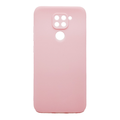 Чехол-силикон soft touch для xiaomi redmi note 9 розовый