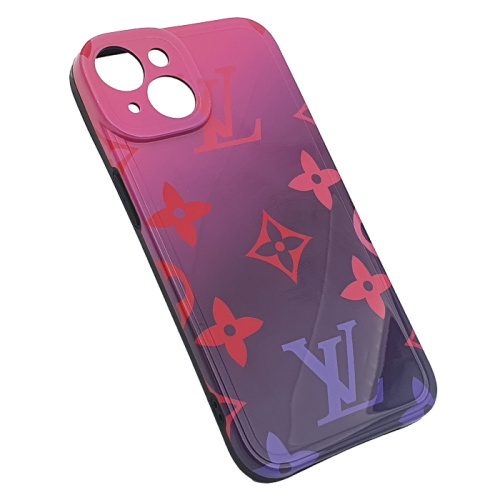 Чехол-силикон full print brends для iphone 14 розовый