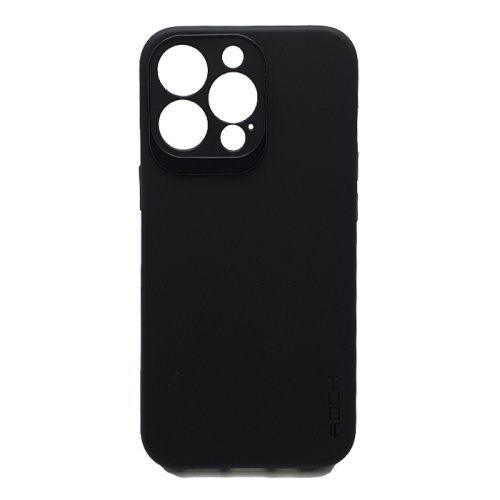 Чехол-силикон rock для iphone 14 pro черный