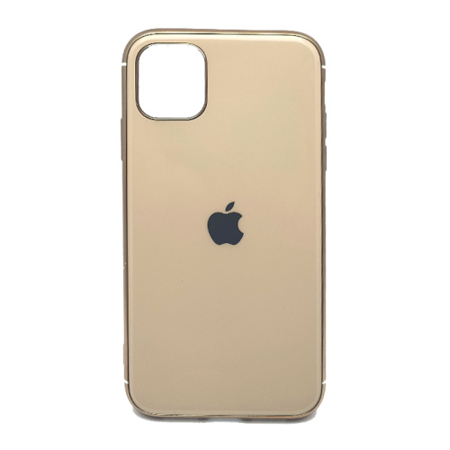 Чехол силикон bright с лого для iphone 11 (6,1), золотой