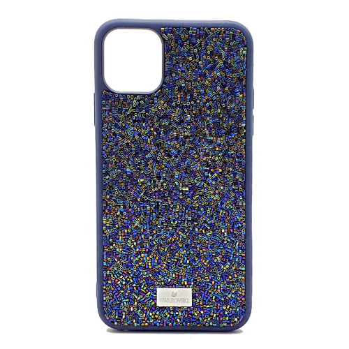 Чехол крышка swarovski бисер для iphone 11pro max (6.5) синий