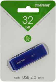 Usb 32gb* smartbuy dock синяя