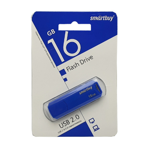 16gb usb smartbuy clue синий