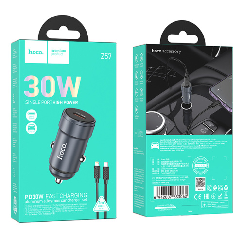 Азу hoco z57 type-c на lightning (pd30w) темно-синий