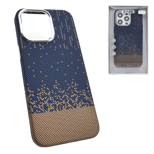 Чехол-крышка #25 (magsafe) для iphone 15 pro max pixel сине-коричневый