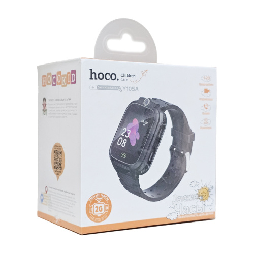 Gps детские часы hoco y105a черные