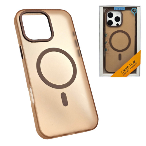 Чехол-крышка henks #56 sand magsafe для iphone 16 pro max пустынный титан
