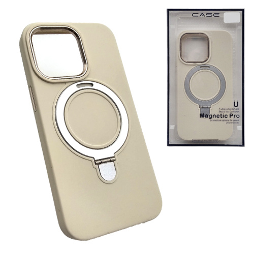 Чехол-крышка magnetic pro для iphone 13 pro бежевый