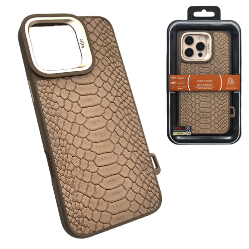 Чехол-крышка kajsa glamorous snake pattern для iphone 16 pro max пустынный