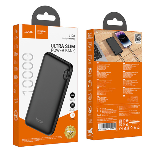 Пзу hoco j128 10000mah (2a) черный