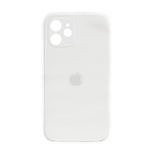 Чехол-силикон silicone case аналог (cam.protec) для iphone 12 (6.1) белый